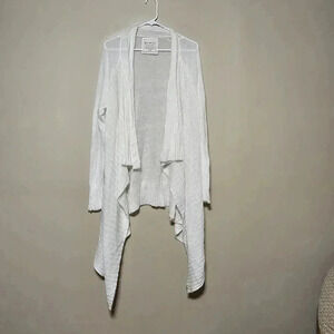 Press Mohair Knitwear Cardigan Sweater Women's Size XL Light Knit Cream Long